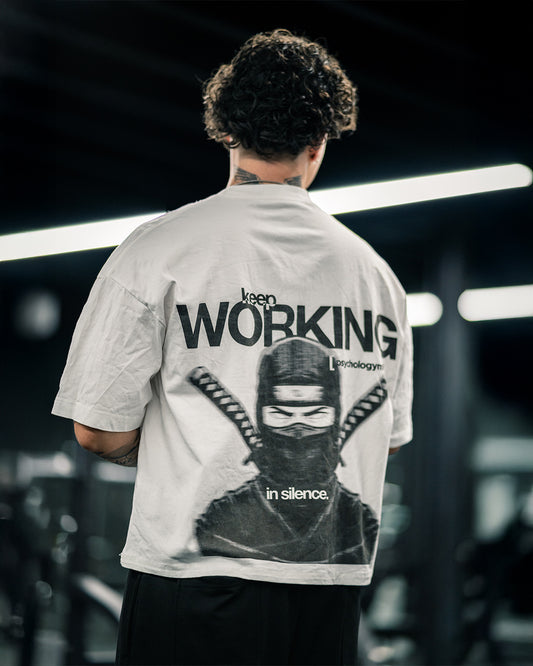 Ninja boxy tee [white]