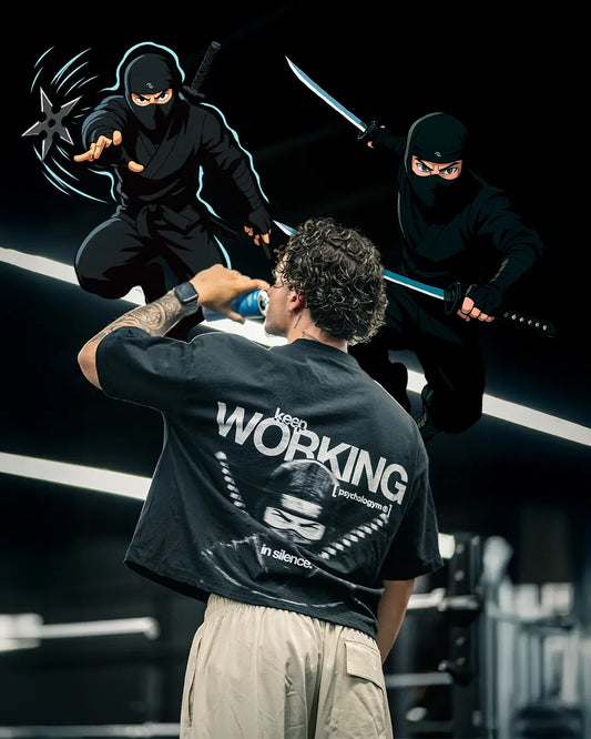 Ninja boxy tee [blvck]