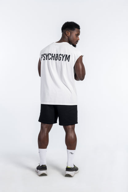 PSYCHOGYM Collection oversized tank top.