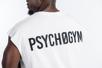 PSYCHOGYM Collection oversized tank top.