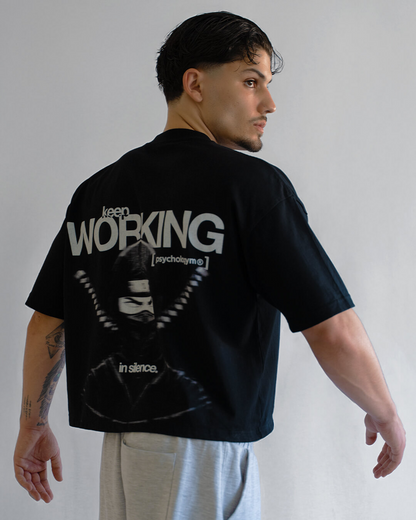 Ninja boxy tee [blvck]
