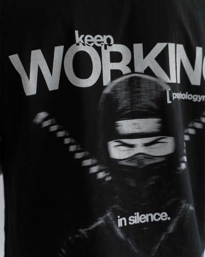 Ninja boxy tee [blvck]