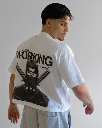Ninja boxy tee [white]